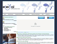 Tablet Screenshot of eternal-wellness.com
